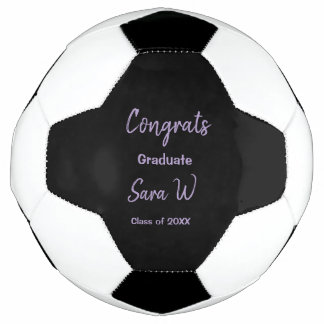 Congratulations class of add year name school col soccer ball