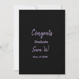 Congratulations class of add year name school col thank you card
