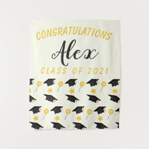 Congratulations Class Of Graduate Customise Name   Tapestry