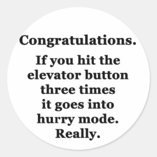 Congratulations Classic Round Sticker