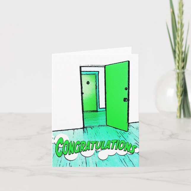 congratulations comic condo card (Front)