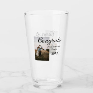 Congratulations congrats add family name photo yea glass