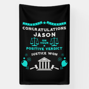 Congratulations Court Verdict Banner