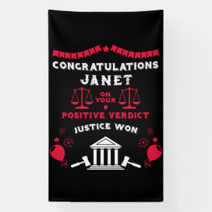 Congratulations Court Verdict Banner