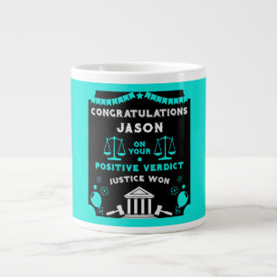 Congratulations Court Verdict Large Coffee Mug