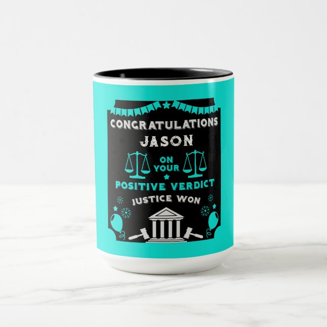 Congratulations Court Verdict Mug (Center)
