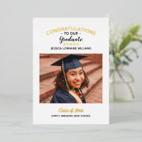 Congratulations Custom Photo Graduate Graduation
