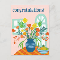 CONGRATULATIONS Cute Floral Bouquet Fun Custom