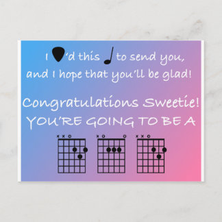 Congratulations Dad - Music - Guitar - Postcard