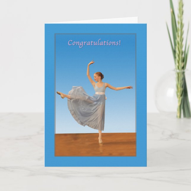 Congratulations, Dance Recital Card (Front)