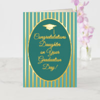 Congratulations Daughter Teal Graduation Day
