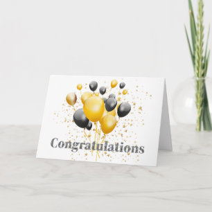 Congratulations Decorative Disco Ball Thank You Card