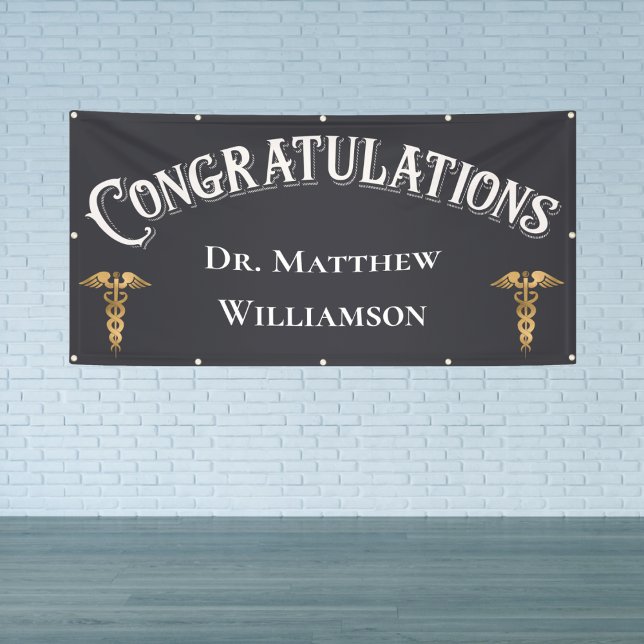 Congratulations Doctor Medical Graduation Banner (Creator Uploaded)
