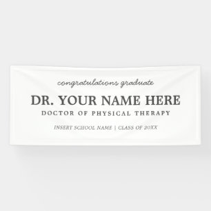 Congratulations Doctor of Physical Therapy DPT Banner