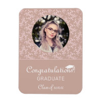 Congratulations Dusty Pink Rococo Graduation Photo