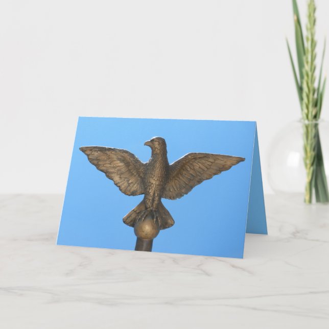 Congratulations: Eagle & Blue Sky Card (Front)