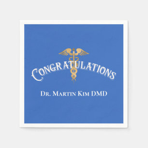 Congratulations Elegant Doctor Medical Graduation Napkin