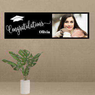 Congratulations Elegant Photo Graduation  Banner