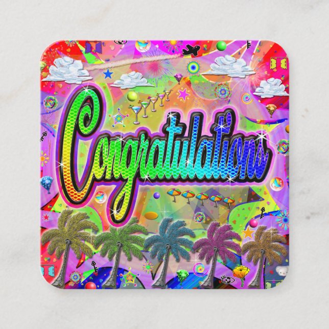 Congratulations Enclosure Card ~ Vista Express (Front)