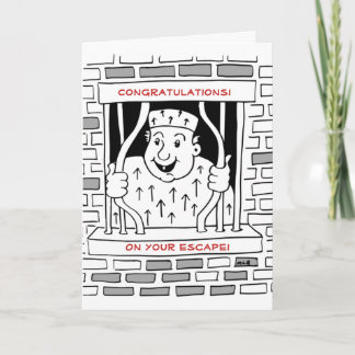 Congratulations Escape Leaving Card