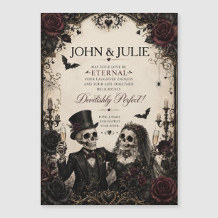 Congratulations Eternal Gothic couple wedding