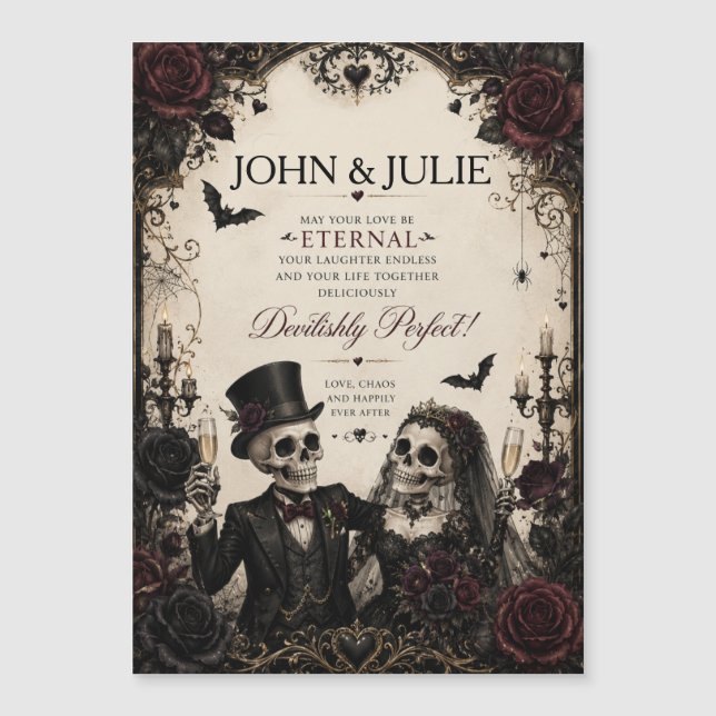 Congratulations Eternal Gothic couple  wedding (Front)