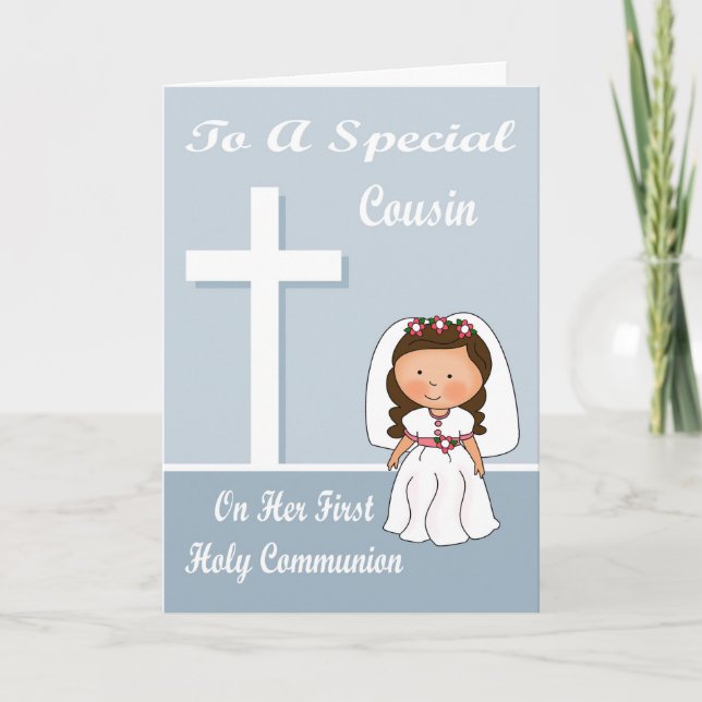 Congratulations First Communion Greeting Card (Front)