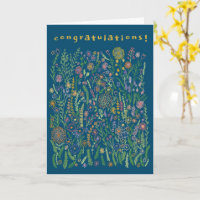 CONGRATULATIONS Flowers Fields Meadow Floral