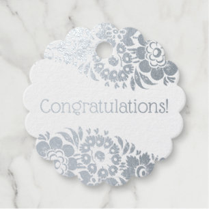 Congratulations Foil Favour Tags