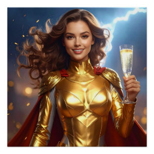 Congratulations for Birthday or Anniversary Poster