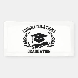Congratulations For Graduation 2x1 Vinyl Banner