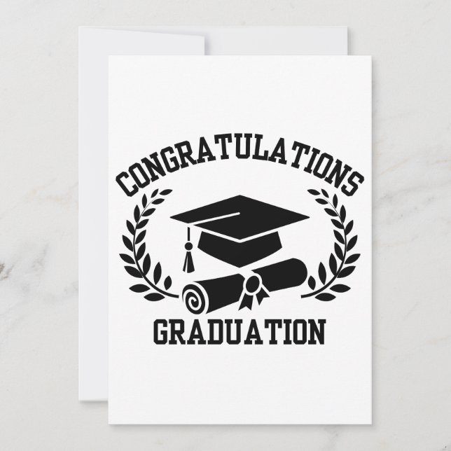 Congratulations For Graduation Invitation (Front)