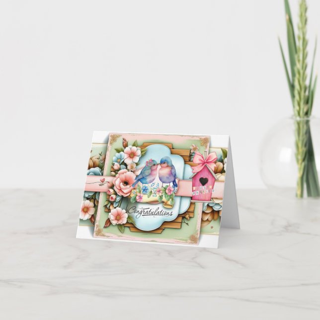 Congratulations for the groom & bride card (Front)