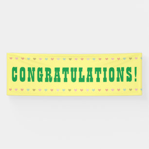 Congratulations - Giant Word on a Banner