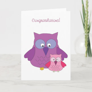 Congratulations! Girl 5x7 Card