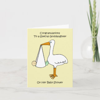 Congratulations Goddaughter on Baby Shower Card