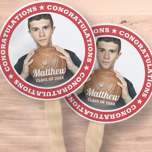 Congratulations Grad Class of 20XX Modern Photo Hand Fan