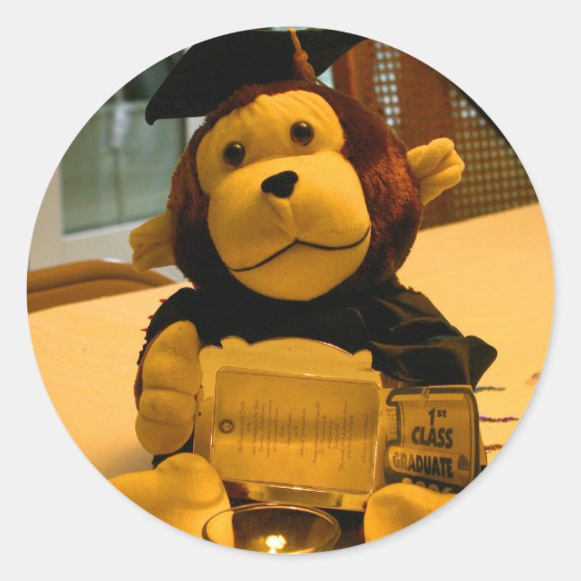 Congratulations, Grad! Classic Round Sticker (Front)