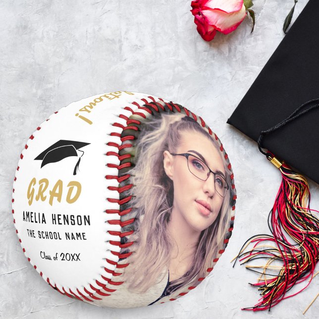 Congratulations Grad Golden Graduation 2 Photo Bas Baseball (Creator Uploaded)