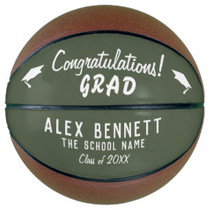 Congratulations Grad Graduation Cap Basketball