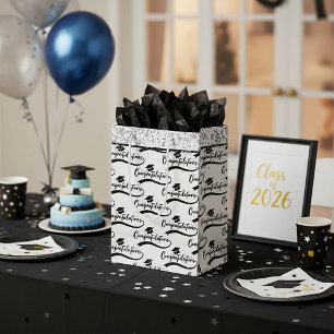 Congratulations grad hat  medium gift bag