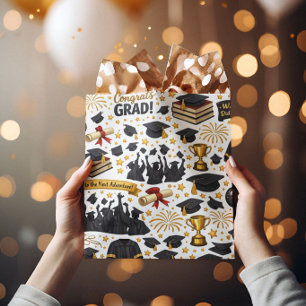 Congratulations Grad Wrapping Paper Medium Gift Bag