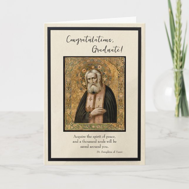 Congratulations Graduate 2025 Orthodox Christian Card (Front)