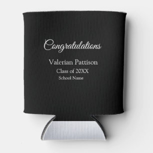 Congratulations graduate add school name simple mo can cooler