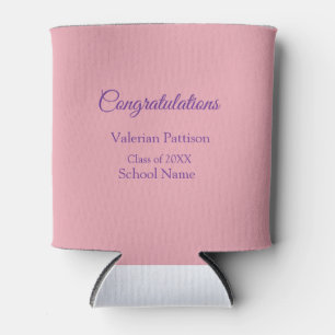 Congratulations graduate add school name simple mo can cooler