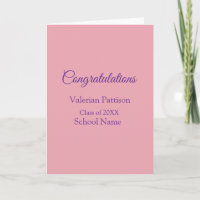 Congratulations graduate add school name simple mo