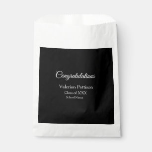 Congratulations graduate add school name simple mo favour bags