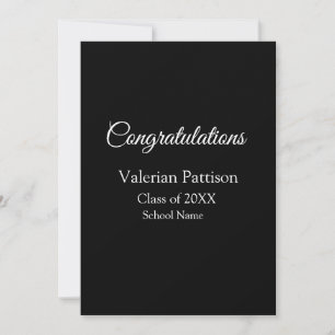 Congratulations graduate add school name simple mo invitation