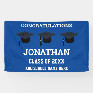 Congratulations Graduate Blue Graduation Banner