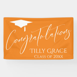 Congratulations Graduate Class of Orange Banner